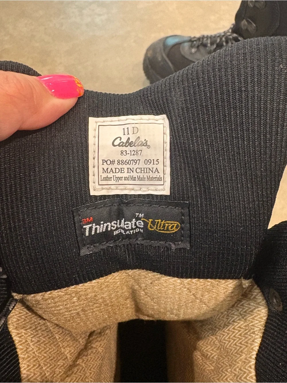 Cabela's Black Men's Tactical Dry-Plus Boots